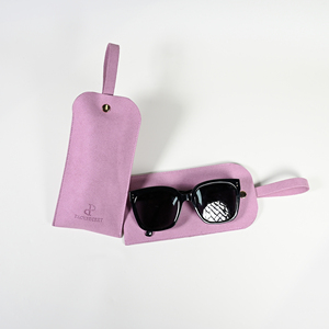 PackSecret Pochette à lunettes multifonction en microfibre avec logo personnalisé, étui épais en microfibre avec logo en creux pour l'emballage de lunettes - Product Image 4