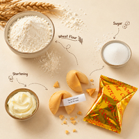 Produit en promotion : Biscuits porte-bonheur en forme de fortune, emballés individuellement, pour fêtes, vente en gros, fournisseur de snacks