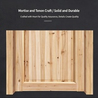 Porte intérieure en bois massif de sapin, non toxique, saine, avec vitre, sécurisée, pour maison familiale