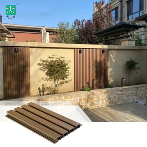 TianGe prezzo competitivo facile da installare in ardesia laminato Color noce rivestimento della <span class=keywords><strong>casa</strong></span> parete esterna 156*9 Wpc pannelli - Product Image 6