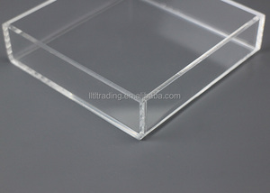 Minibandeja de acrílico transparente para servir, cubitos rectangulares cuadrados de 5 lados, para uso en restaurantes y hoteles - Product Image 6