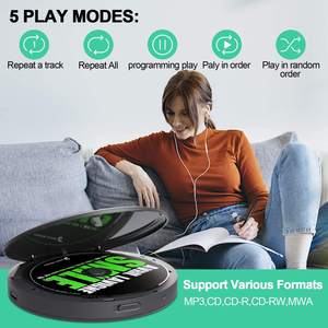 Reproductor de CD Portátil Recargable con Bluetooth, Altavoz Integrado, Batería Recargable, Reproducción de MP3, Caja de Audio para Viajes, Entrada USB y AUX - Product Image 3