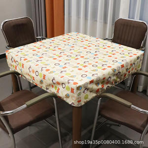 Mantel Cuadrado de PVC Impreso, Impermeable, Antipolvo, Antiaceite, para Uso Doméstico, Cubierta Protectora para Mesa de Mahjong, Grueso - Product Image 3