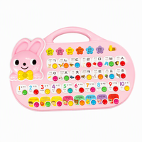 Jouet interactif pour enfants, machine d'apprentissage précoce, tableau sonore, alphabet anglais et coréen, lapin