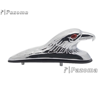 Statue de Garde-Boue de Moto avec Tête d'Aigle Squelette et Crâne, Ornement Universel pour Harley Honda, Décoration Personnalisée