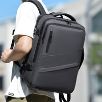 Sac à dos de voyage pour hommes, extensible, pour ordinateur portable de 15,6 pouces, avec compartiment indépendant pour ordinateur portable