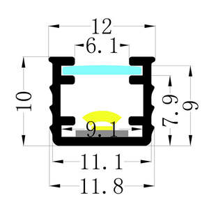YG-1210 Vente directe d'usine, profilés linéaires en aluminium LED, bandes lumineuses de plafond, <span class=keywords><strong>canal</strong></span> lumineux linéaire en aluminium LED - Product Image 5