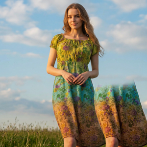 Vestidos de Algodón Naturales Ecológicos de Alta Calidad para Mujer, Elegantes, Formales, para Fiestas y Eventos, Sin Mangas, Color Personalizado - Product Image 1
