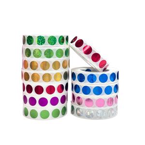 Etiquetas Adhesivas Personalizadas para Raspar <span class=keywords><strong>de</strong></span> Lotería, <span class=keywords><strong>Precio</strong></span> <span class=keywords><strong>de</strong></span> Fábrica, <span class=keywords><strong>12</strong></span> mm, Etiquetas Redondas Holográficas Láser para Raspar en Rollo - Product Image 4