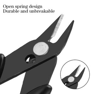 Pinzas Ergonómicas para Extensiones de Cabello Obexa OBP-30493 de Acero Inoxidable Negro, para Uso Doméstico, Corte y Agarre de Anillos Micro Nano - Product Image 2