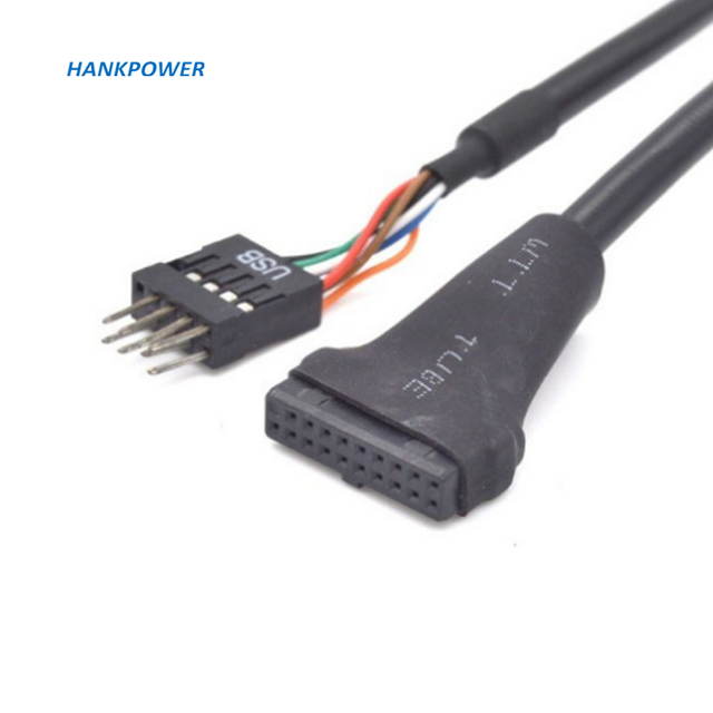 USB2.0 to USB3.0 Data Cable 9Pin Male to 20Pin Female Conversion Housing Adapter Cable