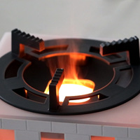 Nouveau modèle de diffuseur d'arômes créatif pour fabricants, avec flammes simulées 3D, humidificateur silencieux à effet flamme pour table