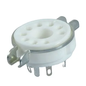 9Pin Ceramic Tube Socket EL509 EL504 EL502 6LQ6 7868 B9D Base