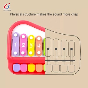 Giocattolo Musicale Ritmico per Bambini Chengji, Strumento Educativo Arcobaleno Creativo 2 in 1, Xilofono e Pianoforte - Product Image 3