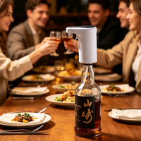 Elektrische plastic slimme whisky- & wijnbeluchter dispenser likeur decanter 1-999ml capaciteit vaatwasserbestendig draagbaar feest cadeau