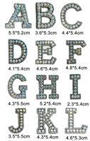 Patch en feutre thermocollant personnalisé de 5,5 cm, écologique, fait main, avec applique de strass en forme de diamant