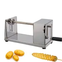 2022 Automatische Hot Koop Elektrische Twisted Aardappel Cutter Met Teller Handleiding Chips Snijmachine