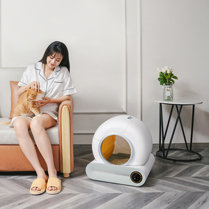 Caja de arena de autolimpieza inteligente con Control de aplicación de <span class=keywords><strong>precio</strong></span> más bajo para gatos Caja de arena de inodoro automática para gatos - Product Image 3