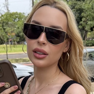 Irregular Polygonal UV400 <b>Sunglasses</b> European American Fashion Women Unique Punk Outdoor Sun Protection Glasses - Product Image 2