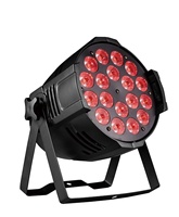Projecteur LED Par 18x8W RGBW 4-en-1 DMX512 avec effets de défilement et de débordement pour éclairage de scène, discothèque, DJ, fête, spectacle, boîtier en aluminium