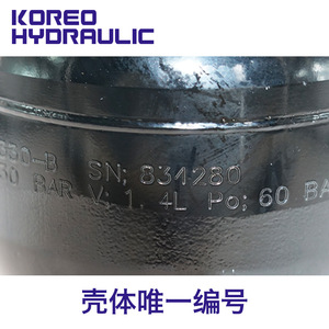 Acumulador de Diafragma Kolyyuan ADB330-1.4A, Tanque de Almacenamiento Hidráulico de Alta Presión de Nitrógeno de 1.4L - Product Image 4