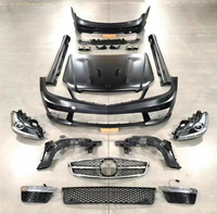 Kit carrosserie style C63 pour Mercedes-Benz W204 Classe C – Ensemble complet : pare-chocs avant et arrière, capot, calandre, jupes latérales, diffuseur, embouts d'échappement