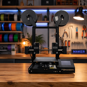 MakerPi P2 Pro Desktop IDEX Dual Extrusion <b>3D</b> <b>Printer</b> Auto Leveling Two Color First Entry-level FDM <b>Printer</b> - Product Image 1