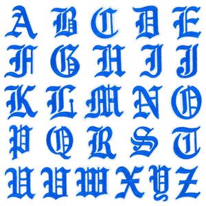 Parches de Letras Bordadas Termoadhesivas de 5cm, Estilo Gótico, 3D, Plateado, Dorado y Rojo, Ecológicos, para Decoración de Ropa - Product Image 6