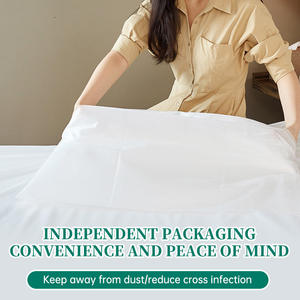 Sábanas Desechables de Viaje al por Mayor, Seguras para Viajar, Sábanas, Fundas de Edredón/Colchas, Fundas de Almohada para Hotel, Viajes y Hogar - Product Image 4