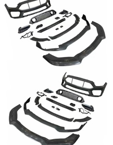 Kits de pare-chocs avant de voiture d'usine, style Mach1, kits de carrosserie avec calandre noire pour Ford <span class=keywords><strong>Mustang</strong></span> 2015 2016 2017 - Product Image 2