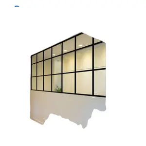 Perfil de parede barato de cubicicleta, baixo preço, partições de alumínio para partição de vidro, partição de folha de plástico enrolado