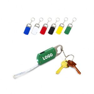 Custom Logo Promotion Gift Mini Metal Bottle Opener Key Chain <b>Beer</b> Bottle Opener LED <b>Light</b> 1M/3FT Tape Measure - Product Image 1