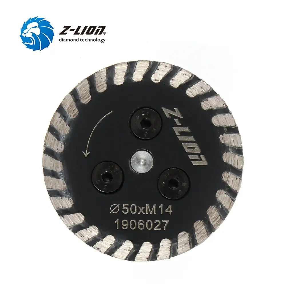 Z-LION 30/40/50mm sega diamantata BIade con RemovabIe FIange M14 5/8-11 incisione disco da taglio intaglio cemento granito arenaria