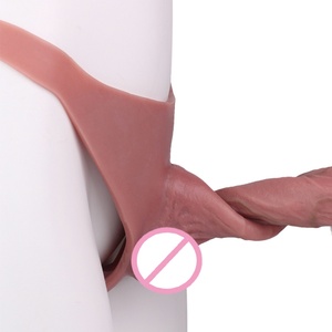 Wholesale SXXY Realistic Penis Sleeve Pants Soft Liquid Silicone Hollow <b>Dildo</b> Pants Wearable,Silicone Penis Pants Hollow <b>Dildo</b> - Product Image 3