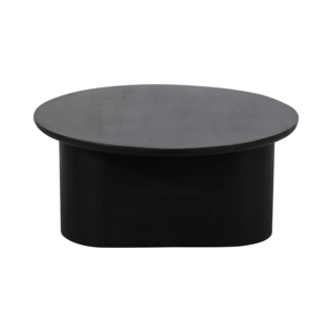 Tavolino da Caffè Rotondo in Legno Moderno, Finitura in Legno di Mango Massiccio, Arredamento per Soggiorno - Product Image 3