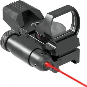 Factory Wholesale Price HD101B Reflex Sight - 4 Reticle Red Green Dot Sight With Red Laser Sight