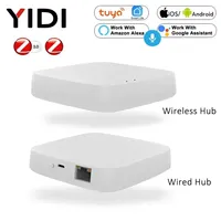 Tuya – Hub de passerelle filaire intelligent Zigbee, Wifi, pont pour maison intelligente, télécommande sans fil, commande vocale, fonctionne avec Alexa Google Home Android