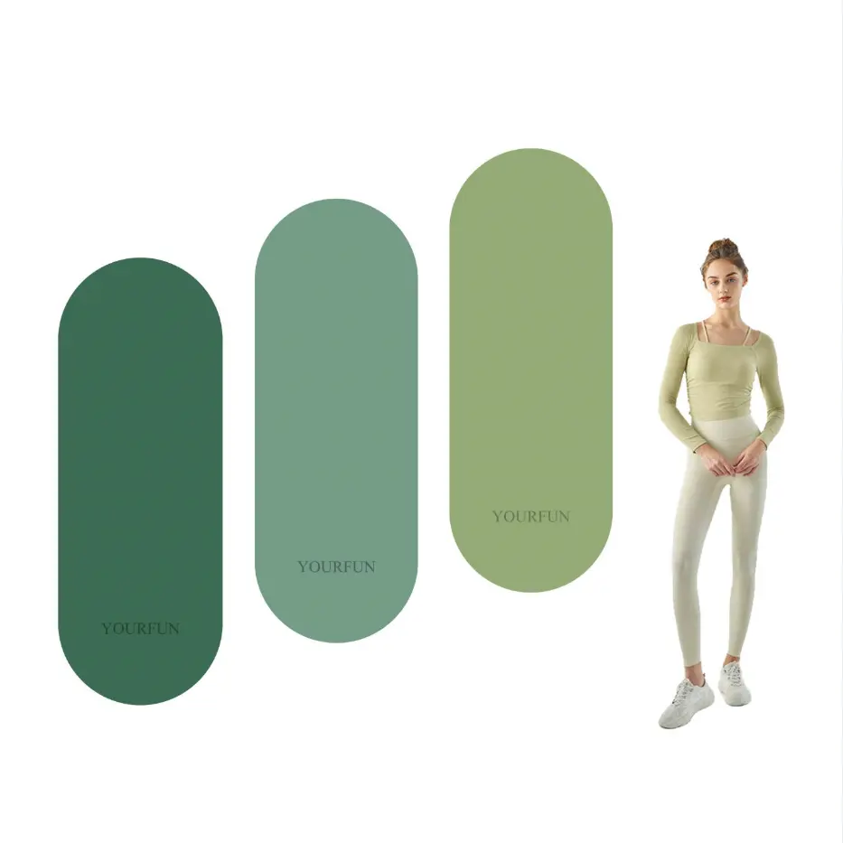 Kokosmelk Beige Nude Bruin Groen Custom Logo Ovale Yoga Mat 5Mm Capsule Boog Vorm Mat Pu Brug Dubbel Einde Gebogen Yoga Mat