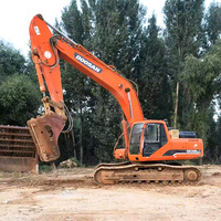 Kullanılmış Paletli Ekskavatör DH220LC-7 DH300, Orjinal Doosan Motorlu, İkinci El Doosan İş Makinesi İnşaat İçin Satılık