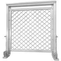 Clôture en treillis métallique en alliage d'aluminium électrique personnalisée en usine, perforée, soudée, à commande manuelle, ignifuge et résistante à la corrosion
