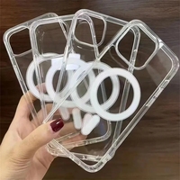 Meilleur vendeur antichoc Transparent clair Tpu aimant coque de téléphone pour étui magnétique pour Samsung S24 Ultra S24FE housse de téléphone