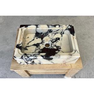 Мраморная раковина Calacatta с резьбой - Product Image 5