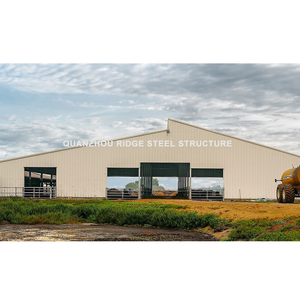 Cina struttura prefabbricata in metallo a basso costo in acciaio mucca/capra/bovini/allevamento di pecore edificio/fienile/capannone in vendita - Product Image 4