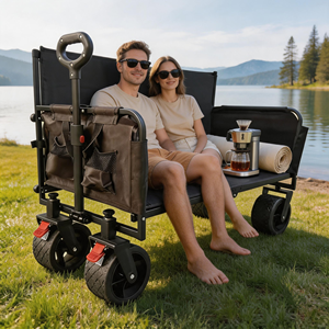 Direct Factory Heavy-Duty Foldable Camping Wagon 200kg Load Capacity All-Terrain Universal Wheels 40HQ FCL Bulk Wholesale - Product Image 1