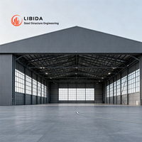 Hangar d'avion en structure acier, entrepôt robuste Q345B, bâtiment industriel de stockage et de distribution