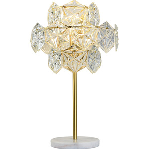 <span class=keywords><strong>Lampe</strong></span> de table PM de luxe avec base en marbre et tige en cuivre, design nordique moderne en verre flocon de neige, <span class=keywords><strong>lampe</strong></span> de chevet pour chambre à coucher, <span class=keywords><strong>lampe</strong></span> de lecture - Product Image 6