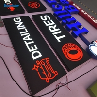 Enseigne lumineuse LED 3D personnalisée pour extérieur, lettres lumineuses, signalétique pour magasin, bâtiment, mur, publicité