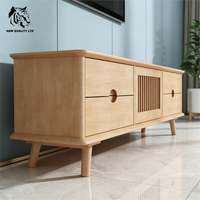 Mueble para TV de Madera Ecológico Moderno, Estilo Rústico, Listo para Enviar, Personalizable, de Bajo Precio y Fabricación Directa de Fábrica, para Hogar u Hotel