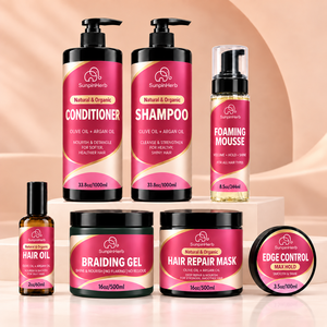 Fabricante Mayorista de Productos para el Cuidado del Cabello Negro, Champú Personalizado, Acondicionador, Gel Fijador para Peinados, OEM ODM - Product Image 2