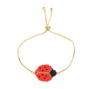 Moyamiya gioielli per bambini Miyuki braccialetto coccinella scarabeo braccialetto di insetti <span class=keywords><strong>amicizia</strong></span> braccialetto Pulseras De Moda - Product Image 5